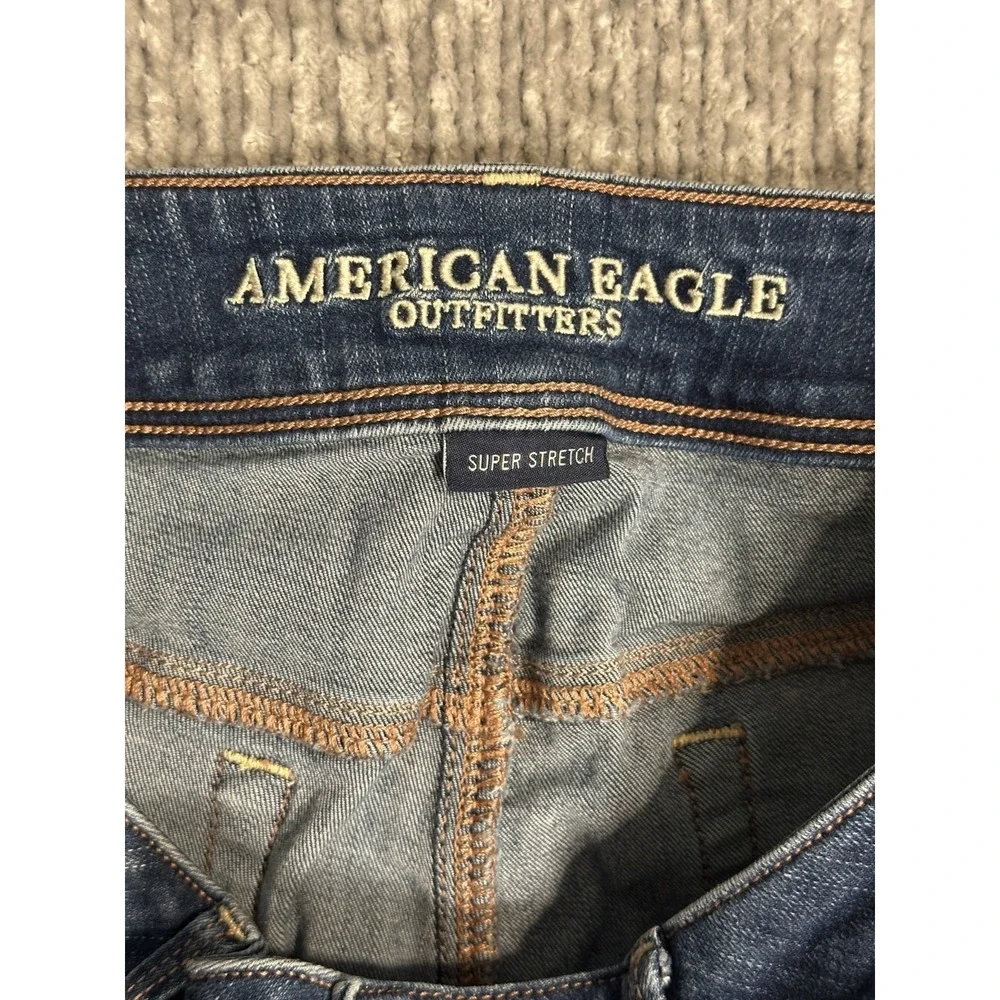 American Eagle Kick Boot Super Stretch Jeans Medium Wash Size 10 Bootcut
